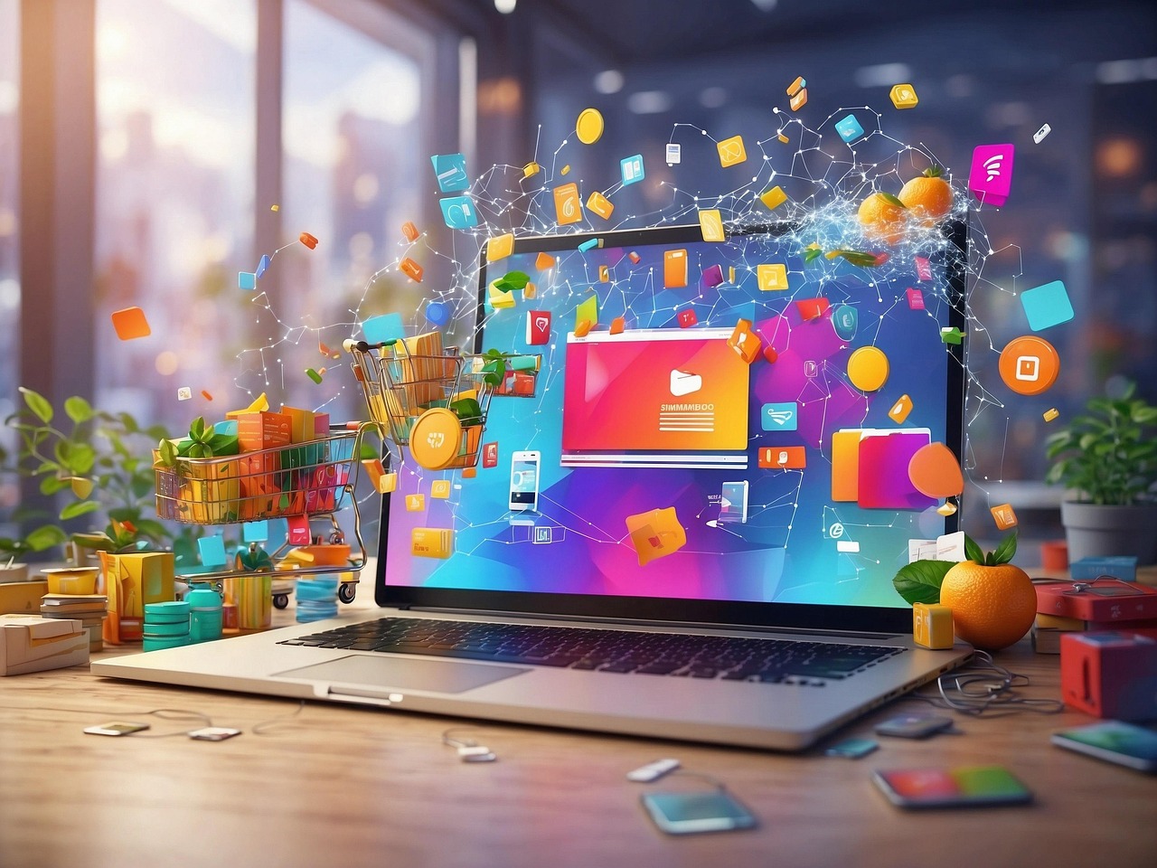 Laptop using AI tools